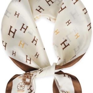 EXTREE Fashion Silky Satin Headscarf for Women Girls: Exquisite Pattern Lightweight Silk Graceful Scarfs