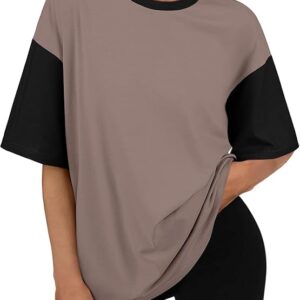 Trendy Queen Oversized T-Shirts for Women Summer Workout Loost Fit Short Sleeve Tops Casual Y2K 2025 Fashion Basic Tees